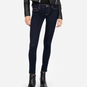 Express Dark Wash Stella Low Rise Legging